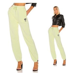 Pacific Webbing Terry Pant in Lime